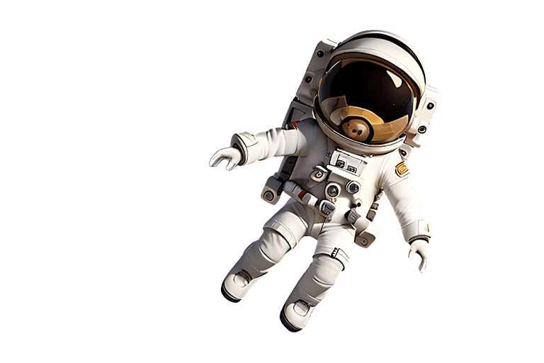 Astronaut Maskottchen